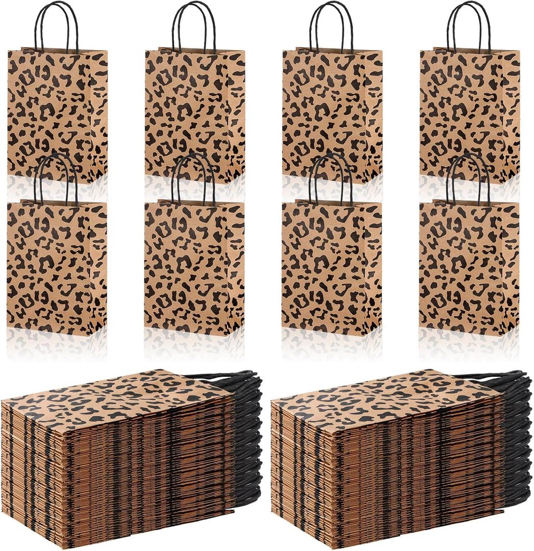 Tinlade 16 Pcs Cheetah Print Gift Bags Leopard Print Small Paper Goodies Bags with Handles Jungle Safari Party Favors for Kids Wild Life Animal Birthday Baby Shower Decorations Supplies Tinlade 16 Pcs Cheetah Print Gift Bags Leopard Print Small Paper Goodies Bags with Handles Jungle Safari Party Favors for Kids Wild Life Animal Birthday Baby Shower Decorations Supplies