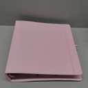 Pink 3 Ring 1 inch PU Leather Professional Binder Organizer with Dividers Suitable for 8.5 x 11 Letter Size Paper Cute Loose Leaf Binder with Pocket for School Work