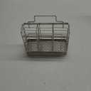 Utensil Holder,Stainless Steel Utensil Drying Rack,with Drain Tray,Basket Holder with Hooks 3 Compartments Draining Basket,Kitchen Countertop Organizer with 4 Hooks for Forks Spoons Chopsticks