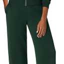 PRETTYGARDEN Womens 2 Piece Outfits Sweatsuits 2026 Fall Full Zip Sweatshirts Workout Pants Matching Lounge Sets Tracksuits (Green, S)