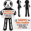 Halloween Handmade Crochet Skeleton Gifts, Funny Crochet Spooky Collectible Decor, Cute Scary Trick or Treat Exchange Gifts for Teens Friend, Unique October Celebration Gag Gift Idea