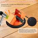 Floor Gap Fixer Tool Kit with Reusable Nano-Adhesive Pad,Heavy-Duty 45Striking Surface Laminate Floor Repair Tools with Enhanced Suction Cup for Fixer Wood/Vinyl Plank Flooring (Orange)