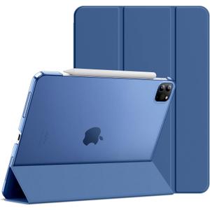 JETech Case for iPad Pro 11-Inch, 2022/2021/2020/2018 Model (4th/3rd/2nd/1st Generation), Compatible with Pencil, Cover Auto Wake/Sleep (Navy)