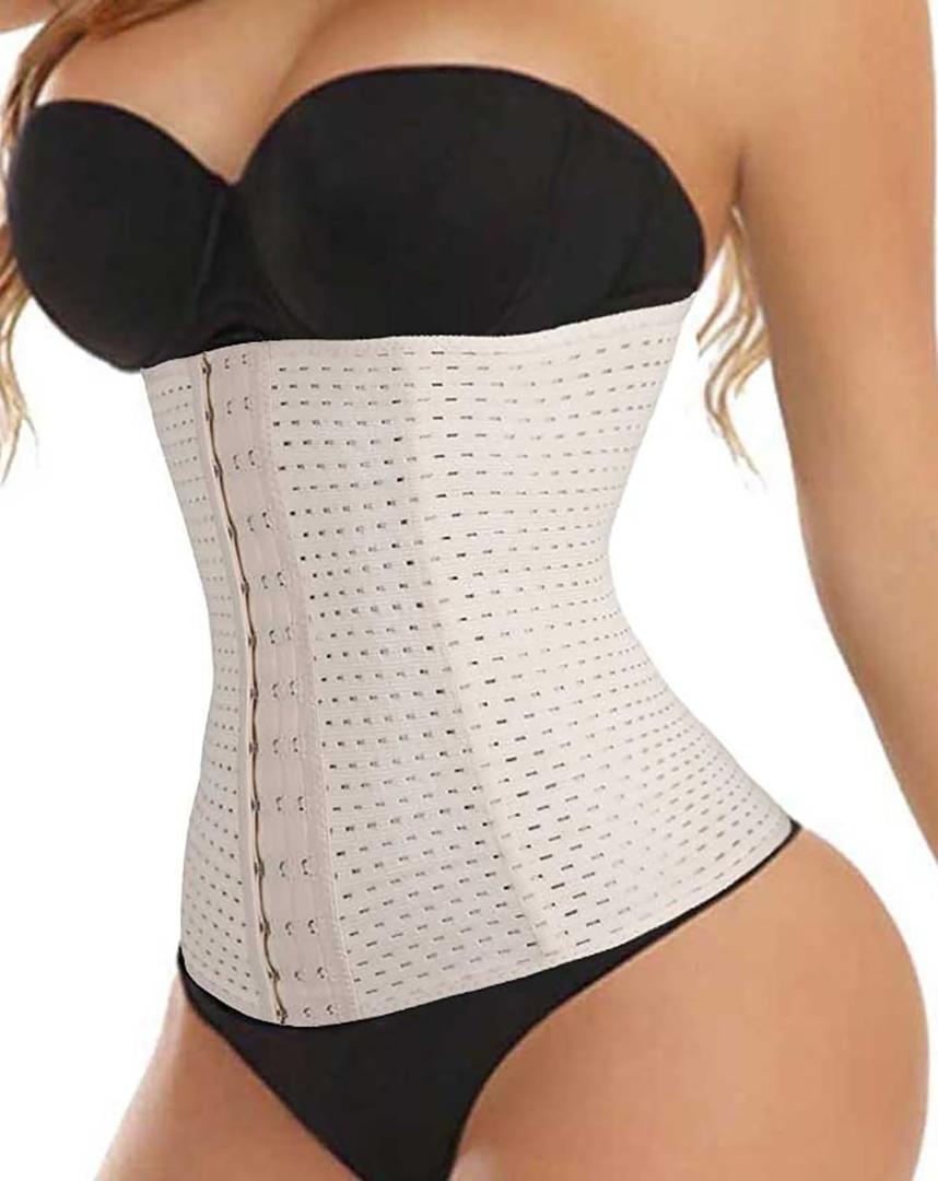 FLORATA Women's Waist Trainer Corset Tummy Control Body Shaper Waist Cincher Shapewear Large