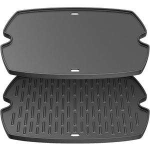 Safbbcue 7583 21.5" Cast Iron Griddle for Weber Q2200 Q2000 Q2400 Q200 Q220 Q240 Series Gas Grill Griddle Plate fits Weber 53060001 54060001 54060301 567798 592001 Grill Replaces Grate 7645