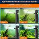 Aquarium Filter with UV, 450GPH for 40-150 Gallon Tanks, Submersible with Timer for Crystal Clear Water in Aquarium, Pond, Turtle Tank25W