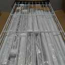 ULIFHOME U14 Medium Over the Washer and Dryer Shelves, 4 Tiers Laundry Room Storage and Organizer System, Space Saving Clothes Drying Rack with 2 Clothes Hanger Rods, 57.8"W x 20.5"D x 77.4"H, White
