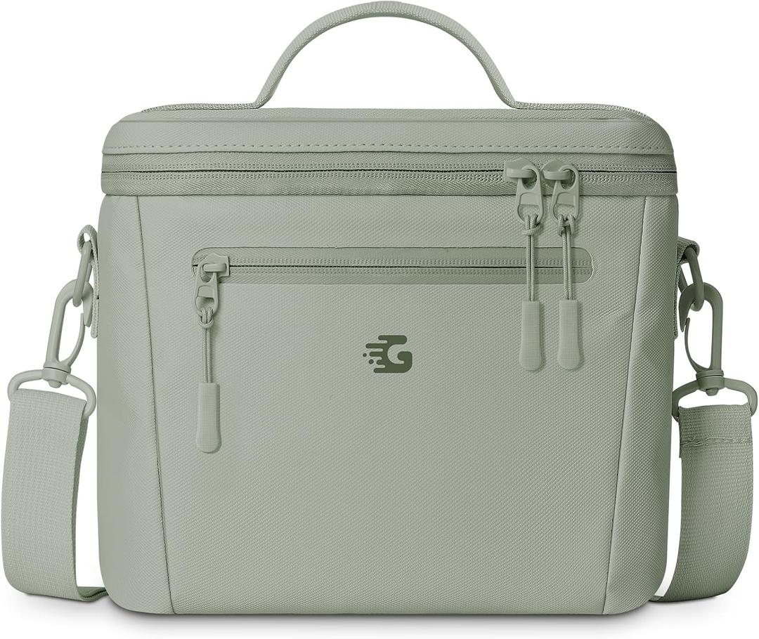 Insulated Lunch Box Bag Women Girls - Waterproof Leakproof Lightweight Reusable Cooler for School Work Picnic - Back to School (Small 8L, Green)