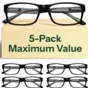 Gaoye 1.5 Professional Reading Glasses for All Day - Computer Readers with Blue Light Protection - Value Pack