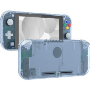 eXtremeRate Glacier Blue DIY Replacement Shell for Nintendo Switch Lite, NSL Handheld Controller Housing w/Screen Protector, Custom Case Cover for Nintendo Switch Lite