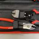 3-Piece Bolt Cutter Pliers Set, 14" Heavy Duty Bolt Cutter, 8" Mini Bolt Cutter, 8" Wire Cable Cutter with Carrying Bag, Cr-V Blade for Cutting Locks, Steel Wire, Barbed Wire, Chains