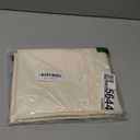 ANRODUO Boho Farmhouse Cream Polyester Textured Fabric Shower Curtain Set - 72"x84" with 12 Metal Hooks, Waterproof & Heavy Duty Polyester, Button Hole Design, Machine Washable for Bathroom