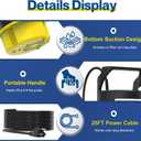 AgiiMan 1/2HP Submersible Water Pump, 2200GPH Portable Sump Pump for Pool Draining, Pool Cover Pump with 25FT Power Cord for Basements, Pool, Fountains, Hot Tub, Garden, Yellow