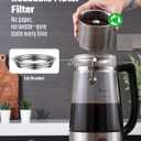 KIDISLE 10-Cup Electric Percolator Coffee Pot, Glass Percolator Coffee Maker with Borosilicate Carafe, Stainless Steel Filter Basket, 1000W