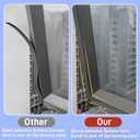 Wedge-Shape Window Weather Stripping Door Seal, 118 Foam Winter Insulation Strip for Exterior Front Door Frame Window Soundproofing Noise Cancelling Window Inserts