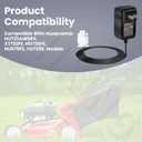 587007101 Lawn Mower Battery Charger - 12v Charger Per Compatible with Husqvarna Craftsman Sears 532190097 HD725FE, HU675FE, HU725E, XT722FE, HU725AWDEX, PR25Y21RKP 428626
