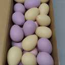 Beeveer 50 Pcs Plastic Easter Eggs Bulk for Easter Hunt 1.6 x 2.4 Inch Colorful Hanging Plastic Eggs for Basket Fillers Party Favor DIY Crafts Decoration (Pastel)