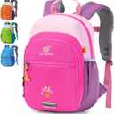 SKYSPER Toddler Backpack for Girls Boys Age 2-8, Cute Small Kids Backpack for Preschool Kindergarten and Travel, Pink