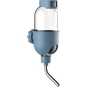 Pet Water Bottle for Cage Crate 17oz Non-Drip Water Dispenser for Small Animal Rabbit Bunny Guinea Pig Chinchilla Ferret Squirrel Hedgehog (Blue, 17oz)