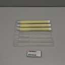Flameless Taper Candles, 9.6" Real Wax Battery Operated, 3 Pack Led Candles with 3D Wick, Flickering, Ivory