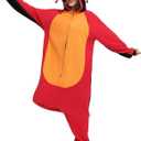 BGOKTA Halloween Animal Onesie Pajamas for Adults Costume Cosplay Homewear One Piece (Gray)