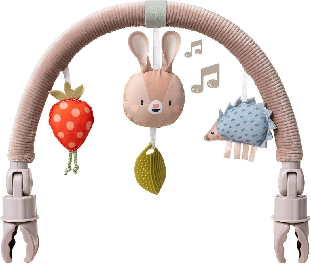 Taf Toys Activity Arch - Ideal for Infants & Toddlers, Fits Stroller & Pram, Stimulates Baby's Senses, Easier Outdoors (Musical Bunny Arch)