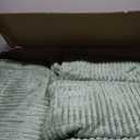 Buryeah 24 Pcs Flannel Throw Blanket Bulk 50 x 60 in Sleepover Blanket Outdoor Wedding Throw Lightweight, Oeko-tex Standard 100 Certified for Sofa Homeless Gifts (Sage Green)
