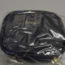 Mini Makeup Bag with Led Mirror, Small Travel Make up Bag 3 Light Modes Adjustable Brightness, for Women Organizer Cosmetic Bag, Portable Travel Train Toiletry Bag, for Pool Parties Work Touch-Ups (Black)