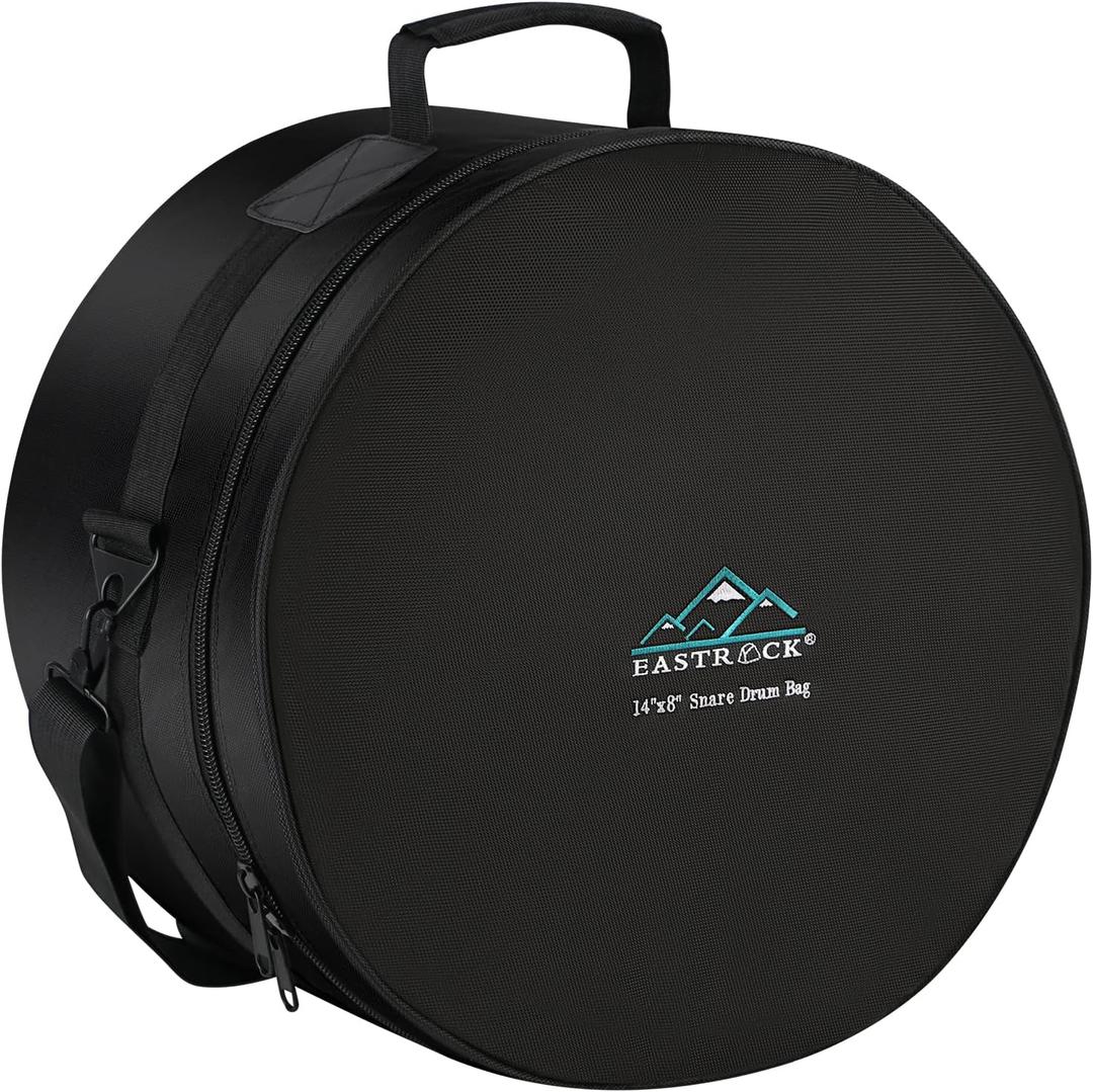 EASTROCK 14" x8" Snare Drum Bag, Snare Drum Cases 15 mm Thick Padding for Your Drum Protection (14 * 8" Snare)