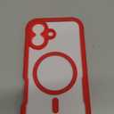 Diaclara Magnetic Designed for iPhone 17 Case 6.3'' Full Body Bumper,[Compatible with MagSafe] Military Drop Proof Phone Case with Built-in Screen Protector,Easy Install,No Gap,Red