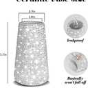 Bling Vase for Flowers Plants,6" Ceramic Vases for Modern Table Shelf Home Decor Wedding Decor, Elegant Vase for Pampas Grass Fluffy Stem Bouquet Lavender Flowers (Silver)