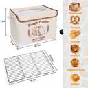 Folding Bread Proofing Box - Foldable Dough Proofer Boxs, with 6-speed 50-131 Temp Control & 9-speed 48H Timer, Fermentation box for Sourdough, Pizza, Yogurt, Kombucha