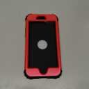 IDweel for iPhone SE 2020 Case with Screen Protector,Case for iPhone SE 2022, Sturdy 3 in 1 Shock Absorption Slim Fit Heavy Duty Hard PC Cover Soft Silicone Bumper Full Body Cover,Red