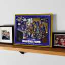 YouTheFan Officially-licensed NFL Purebred 3D Wall Art - Humorous original hand-drawn cartoon artwork, multi-layer, funny gift, indoor team decor, 15"L x 12"W (Blue, M)