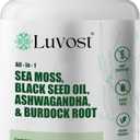 Sea Moss Capsules  All-in-One Vegan Superfood with Irish Sea Moss, Black Seed Oil & Ashwagandha  Daily Support for Energy, Immune Balance & Skin Health  60 Capsules