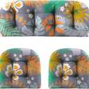 3 Pieces Patio Chair Cushion Set for Outdoor Wicker Furniture, Regular Size