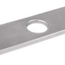 COOLWEST Square Deck Plate 10 Inch Hole Cover Escutcheon for Single Hole Kitchen Faucet, Rectangle Stainless Steel Rectangular 3-hole Cover Faucet Plates