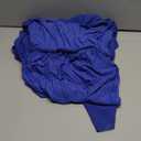 Women Maternity Dress for Photography Mermaid Off Shoulder Elegant Fitted Chiffon Gown Baby Shower Pregnancy Maxi Dresses for Photoshoot Ruched V Neck Long Slim Fit Flowy Photo Props Dress Dark Blue L