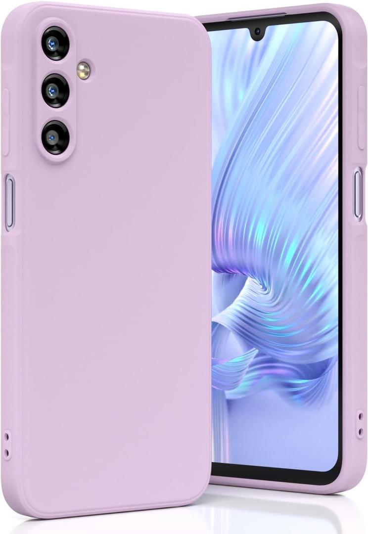 for Galaxy A15 5G Case, Liquid Silicone Slim Soft TPU Fit Full Body Protection Shockproof Phone Cover for Galaxy A15 5G 6.5" 2024 (Purple)