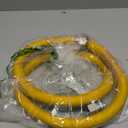 PROCURU 1" OD x 60" (5Ft) x 3/4"MIP x 3/4"FIP Universal Flexible Gas Connector, With/Without Service Valve, WP MaxFlow High Capacity Stainless Steel Tubing for Tankless Water Heater (Blue-A1 Series)