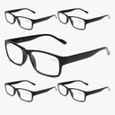 Gaoye Professional Reading Glasses for All Day - Computer Readers with Blue Light Protection - Value Pack