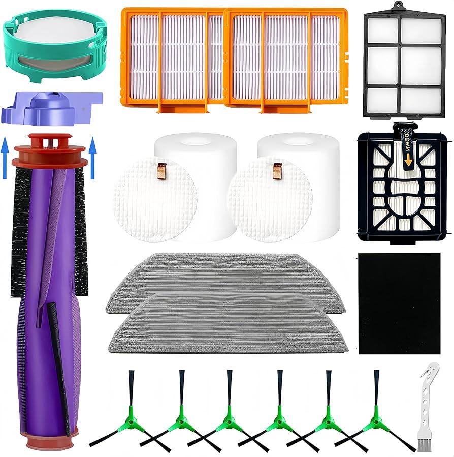 Replacement Parts Accessories Compatible with Shark PowerDetect Pro AV2800ZE, RV2820YE, RV2820ZE, AV2810YS, AV2820XEUS, AV2820AE, AV282BVEUS, RV2800AE, RV2800S, RV2800XTUS Vacuum Cleaner Brush, HEPA Filters