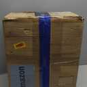 DLLT Caged Ceiling Fan with Lights: 26" Bladeless Fandelier with Light and Remote - Black Industrial Chandelier Fan Light for Bedroom Living Dining Room Kitchen