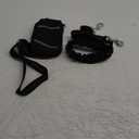 Hands Free Dog Leash, Waist Running Leash with Zipper, Walking Pouch for Medium Large Dogs, Dual Handle and Retractable Bungee for Training Jogging Hiking (Black/Black)