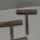 Bright Creations 2-Tier Wooden Bracelet Display Stand - Bracelet Organizer & Necklace Holder - Ample Tiered Jewelry Display - Compact Rustic Jewelry Stand - 8 x 4 x 9 in, Brown, Rustic