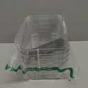 BINO | Plastic Organizer Bins, Small - 4 Pack | The SOHO Collection | Multi-Use Plastic Bin | Pantry & Freezer Organizer Bin | Storage Containers | Bins for Home & Kitchen Org (Clear)