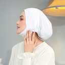 Hijab Beanies Cap Undercaps Slouchy with Elasti Non-Slip Caps Under Scarf for Women
