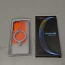 TORRAS 360 Spin Magnetic Stand for Samsung Galaxy S25 Ultra Case, Fit for Magsafe, Shockproof Slim Protective S25 Ultra Case with Kickstand for Women Men, Ostand Spin, Translucent Frosted Silverblue | 360 Spin, Magnetic Stand, Fit for Magsafe, Shockproof, Slim, Protective