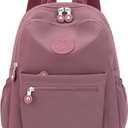 Mini Nylon Women Backpacks,11L Small Ladies backpacks Casual Lightweight Women Shopping Travel Daypack (Carmine)