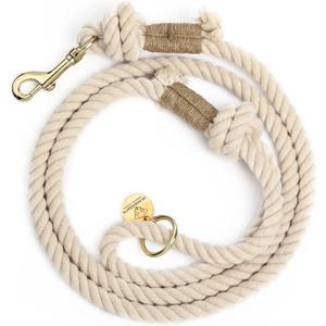 Handmade Rope Leashes for Small Dogs - 5FT Organic Cotton Natural Braided Dog Leash